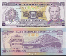 Honduras Pick-Nr: 80A F Bankfrisch 2006 2 Lempiras - Honduras