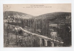 - CPA CONDUCHÉ (Bouziès / Lot) - Les Deux Ponts Et Vallée Du Célé - N° 542 - - Other & Unclassified