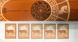 MACAU 1986 LUNAR\ZODIAC NEW YEAR OF THE TIGER BOOKLET, UM MINT - Postzegelboekjes