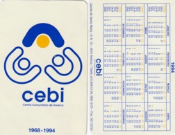 1994 Pocket Calendar Calandrier Calendario Portugal Crianças Children Les Enfants Ninos CEBI Alverca - Grand Format : 1991-00