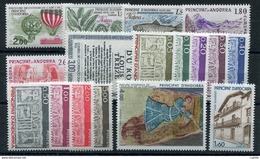 RC 16059 ANDORRE COTE 18,30€ - 1983 ANNÉE COMPLETE SOIT 17 TIMBRES N° 310 / 326 NEUF ** MNH TB - Unused Stamps