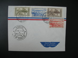 Lettre 1962 Double Légende   New Hebrides Forari - Nouvelles-Hébrides  N° 175 à 178 - Covers & Documents