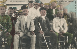 Sultan Of Sulu And Cabinet Hand Colored The Only Photograph Ever Made . Moros. Muslim - Philippines