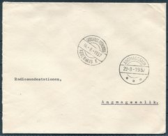 1957 Greenland, GRONLANDS POSTKONTOR, KOBENHAVN, Denmark Cover - Radio Station, Angmagssalik - Covers & Documents