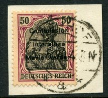 MARIENWERDER 1920 (9 April)  Overprint On Germany  50 Pfg. Used On Piece Signed Klein,   Michel 17 - Otros & Sin Clasificación