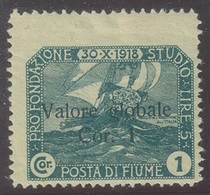 ITALIA - FIUME SASS. 107qa  NUOVO - Fiume