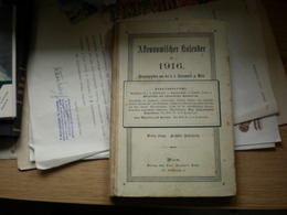 Astronomischer Kalendar 1916 Wien 145 Pages - Groot Formaat: 1901-20