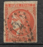 France      N° 48g  Vermillon Vif  AB/2ème Choix   Oblitéré   Gros Chiffres.....  - 1870 Emission De Bordeaux