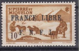 St. Pierre & Miquelon 1941 FRANCE LIBRE Mi#253 Mint Hinged - Nuovi