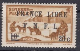 St. Pierre & Miquelon 1941 FRANCE LIBRE Mi#256 Mint Hinged - Unused Stamps