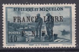 St. Pierre & Miquelon 1941 FRANCE LIBRE Mi#260 Mint Hinged - Nuovi