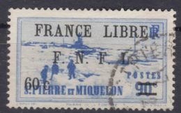 St. Pierre & Miquelon 1941 FRANCE LIBRE Mi#264 Used - Gebruikt