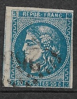 France N° 45Ba    Oblitéré B/TB Gros Chiffres      ...  - 1870 Emission De Bordeaux