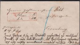 1864. FELDPOST MONEYLETTER 2 Thaler + 9 Silbergr. To Pohl, Flensburg From Lt. In The ... () - JF321180 - Schleswig-Holstein