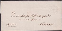 1864. OLDENBURG 27 6 1864 To Kiel. Seal. Militaria Blue LUTJENBURG 27 6 1864. () - JF321193 - Oldenbourg