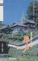 Télécarte Ancienne JAPON / NTT 390-043 - Culture TBE - Religion Pagode Eglise - Church JAPAN Front Bar Phonecard - Landschaften