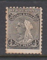 New Zealand SG 194 1895 Half Penny Black,mint Hinged - Ongebruikt