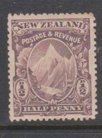New Zealand SG 246 1898 Half Penny Mount Cook,mint Hinged - Ongebruikt