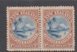 New Zealand SG 247 1898 One Penny Lake Taupo,pair Mint Never Hinged,mint Never Hinged - Ongebruikt