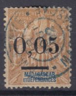 Madagascar 1902 Yvert#52 II - Bigger Zero, Used - Oblitérés