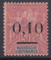 Madagascar 1902 Yvert#53 II - Bigger Zero, MNG - Unused Stamps