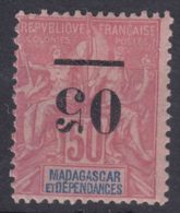 Madagascar 1902 Yvert#48a Error - Inverted Overprint,  Mint Hinged - Ongebruikt