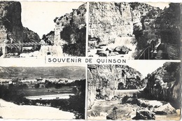 Souvenir De Quinson (Alpes De Haute-Provence) - Multivues: Barrage, Tunnel, Passerelle... - Souvenir De...