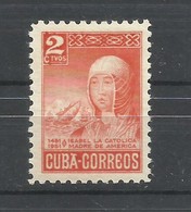 CUBA  YVERT  356  MNH  ** - Unused Stamps