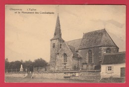 Oisquercq - L'Eglise Et Le Monument Des Combattants ( Voir Verso ) - Tubize