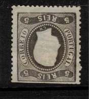 PORTUGAL 1867 5r Black Curved Label SG 52 MNG* #BDL33 - Neufs