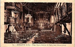 64 - ESPELETTE --  Village Coquet - Intérieur De L'Eglise - Espelette