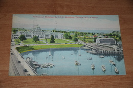 2878-           CANADA, B.C., VICTORIA, PARLIAMENT BUILDINGS & C.P.R. BUILDING - 1949 - Victoria