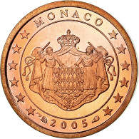 Monaco, Euro Cent, 2005, BE, SPL, Copper Plated Steel, KM:167 - Monaco