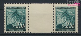 Böhmen Und Mähren Mi.-Nr.: 23ZW Zwischenstegpaar Postfrisch 1939 Freimarken (9291187 - Unused Stamps