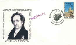 952  Johann Wolfgang Goethe, Romancier, Dramaturge, Poète: Oblit. Temp. 1999 - German Writer And Statesman - Schriftsteller