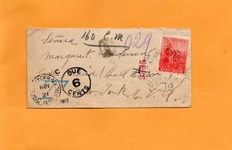 Argentina Old Cover Mailed To USA Postage Due .06c - Lettres & Documents