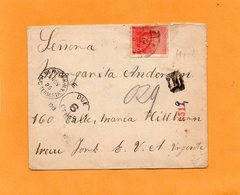 Argentina Old Cover Mailed To USA Postage Due .06c - Lettres & Documents