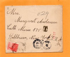 Argentina Old Cover Mailed To USA Postage Due .06c - Covers & Documents