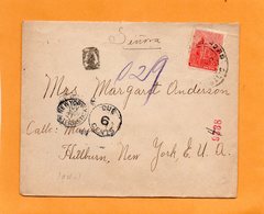 Argentina Old Cover Mailed To USA Postage Due .06c - Covers & Documents