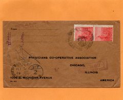 Argentina Old Cover Mailed To USA Postage Due .02c - Lettres & Documents