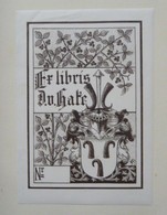 Ex-libris Illustré Fin Du XIXème -  V. HAKE - Exlibris