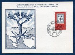 Turquie - Carte Maximun - Istanbul - Balkanfila - 1981 - Cartoline Maximum