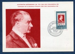 Turquie - Carte Maximun - Istanbul - Balkanfila - 1981 - Maximum Cards