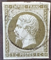 FRANCE 1860 - Canceled (cachet à Date) - YT 11 - 1c - 1853-1860 Napoléon III