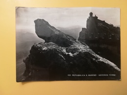 CARTOLINA POSTCARDS SAN MARINO REPUBBLICA RSM 1951 LA ROCCA CASTELLO CASTLE BOLLO  OBLITERE' - San Marino