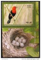 BRAZIL #3098 F  - BIRDS OF BRAZIL -  CARDINAL - 2009  MINT - Neufs