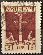 FIUME 1924 - Canceled - Sc# 181 - 2L - Fiume