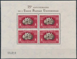 ** 1950 UPU Fogazott Blokk (140.000) (ráncok / Creases) - Autres & Non Classés