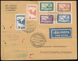 1931 Zeppelin 1. Dél-amerikai útja Levél 1927 évi Repülő Bélyegekkel Rio De Janeiro - Friedrichshafen - Otros & Sin Clasificación