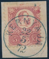 1871 Réznyomat 5kr Kék "KERNYAJA" Luxus Bélyegzéssel (Gudlin 600 P) - Sonstige & Ohne Zuordnung